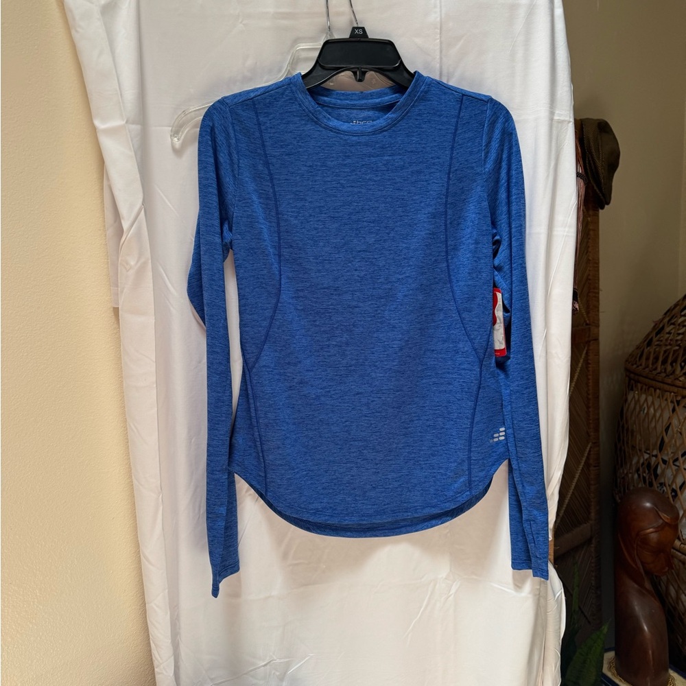 NWT BCG Blue Fitted Long Sleeve T-Shirt